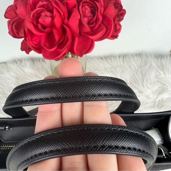 ♥️ NWT kate spade black shimmer satchel ♥️ - Picture 4 of 5